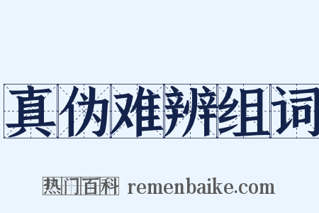 真伪难辨组词是什么意思的图片